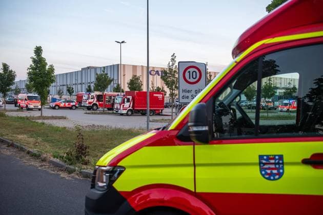 Thüringen, Gefahrgutunfall in Erfurt