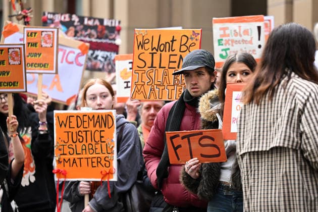Australien, Gedenkkundgebung für Isla Bell in Melbourne