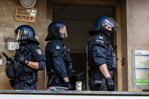 Hessen, Räumung eines besetzten Universitätsgebäudes in Gießen