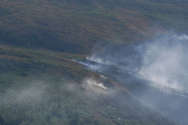 Großbritannien, Waldbrände bei Manchester