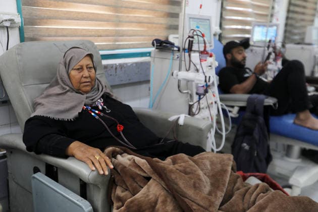 Nahostkonflikt, Gaza, Dialyse Patienten in Gaza-Stadt