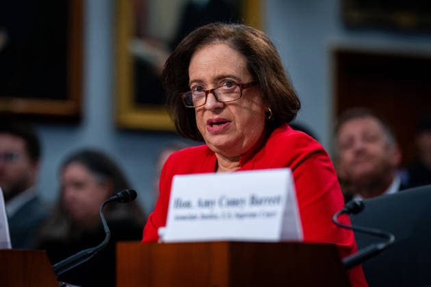 USA, Richterin Elena Kagan und Amy Coney Barrett sagen vor dem Kongress in Washington DC aus