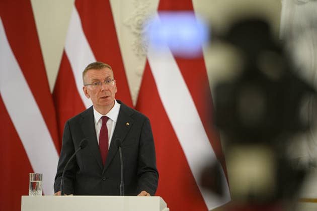 Litauen, Gitanas Nauseda trifft Edgars Rinkevics in Vilnius