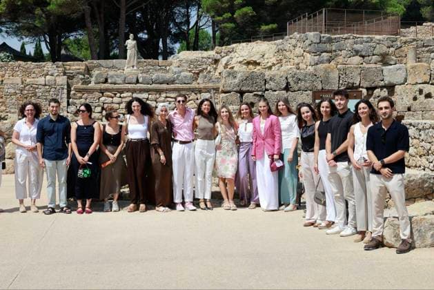 Royals, Spanien, Prinzessin Leonor und Prinzessin Sofia besuchen archäologische Stätte Empuries bei Barcelona