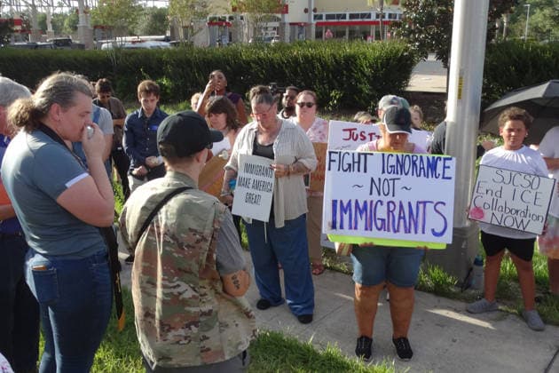 USA, Proteste gegen ICE in St. Augustine