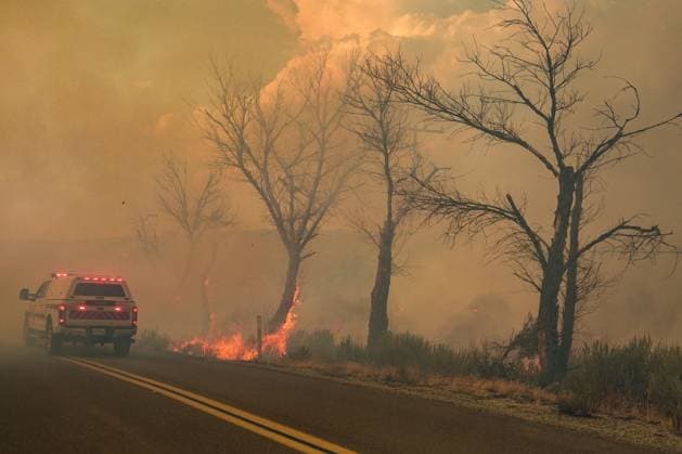 USA, Waldbrände bei San Diego, Kalifornien