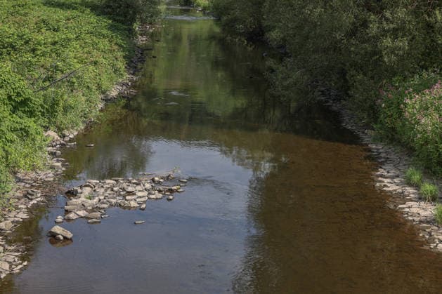 NRW, Sieg führt Niedrigwasser bei Niederschelden