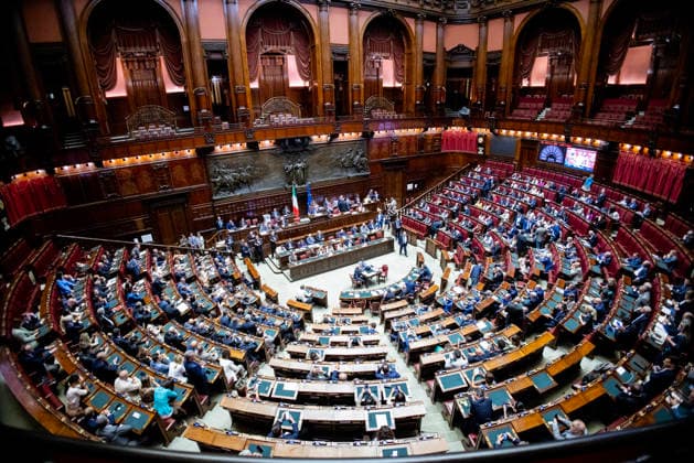 Italien, Plenarsitzung im Parlament in Rom