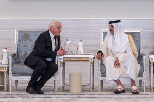 Katar, Emir Tamim bin Hamad Al Thani empfängt Kondolenzbesucher in Doha