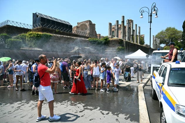 Italien, Hitzewelle in Rom