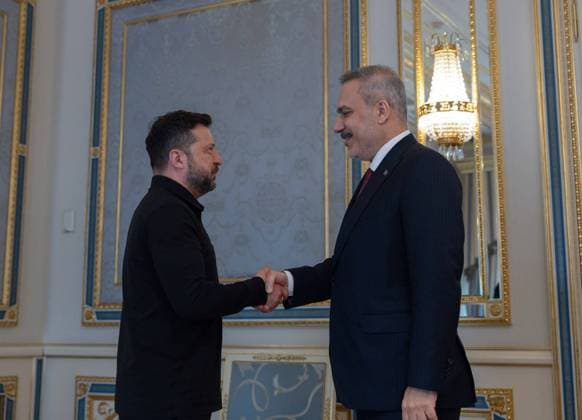 Ukraine, Wolodymyr Selenskyj empfängt Hakan Fidan in Kiew