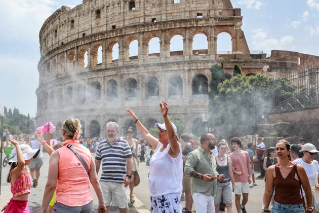 Italien, Hitzewelle in Rom
