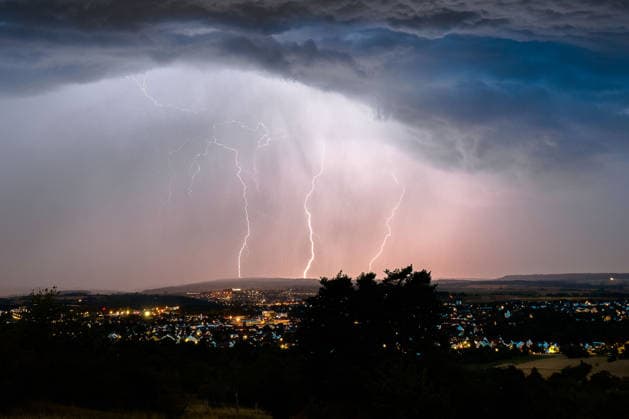 Unwetter in Baden-Württemberg