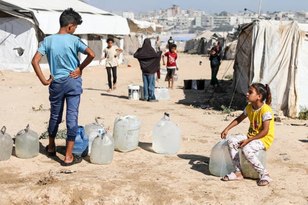 Nahostkonflikt, Gaza, Wasserverteilung in al-Bureij
