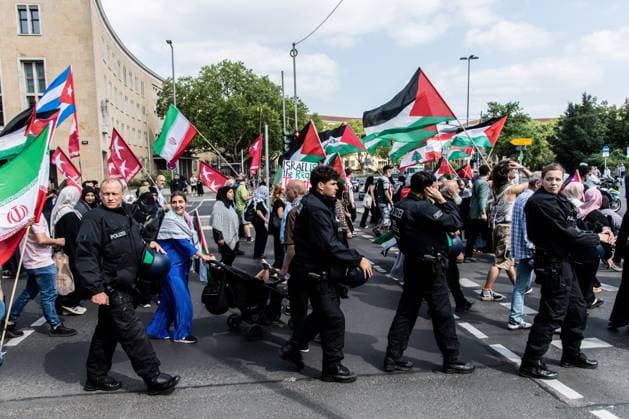 Berlin, Pro-palästinensische Demonstration