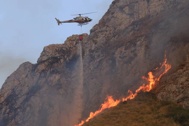 Italien, Waldbrände auf Sizilien