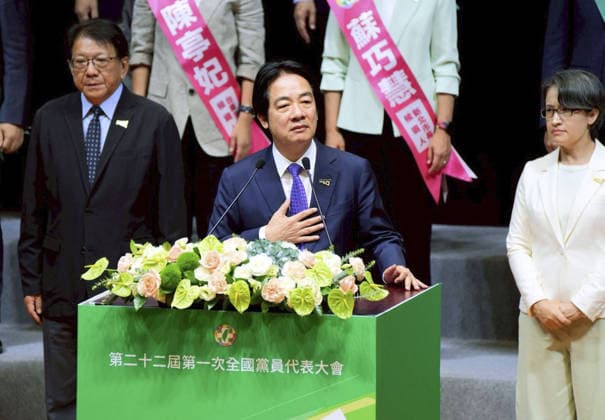 Taiwan, Lai Ching-te bei Treffen der Demokratischen Fortschrittspartei in Taipeh