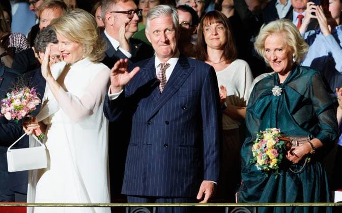 Royals, Belgisches Königspaar besucht Konzert vor dem Nationalfeiertag in Brüssel