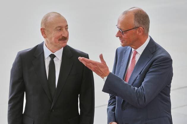 Berlin, Friedrich Merz empfängt Ilham Alijew
