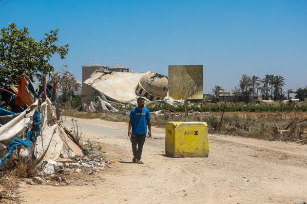 Nahostkonflikt, Gaza, Israels Armee erweitert Gelbe Linie östlich von Deir al-Balah