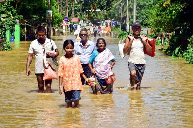 Indien, Überschwemmungen in Assam