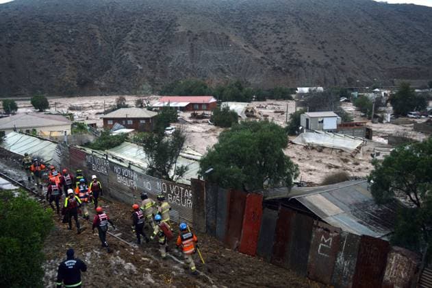 Chile, Zweite Sturzflut trifft Islon nahe La Serena nach Unwetter