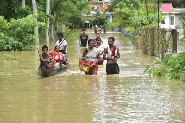 Indien, Überschwemmungen in Sivsagar