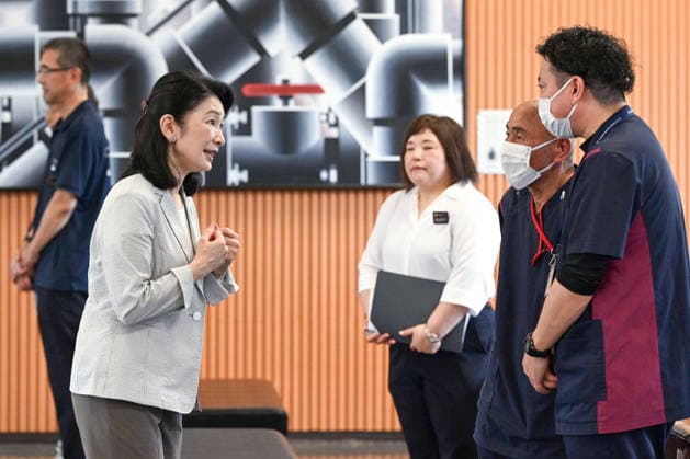 Royals, Japan, Kronprinzessin Kiko besucht Erdbebenopfer in Wajima
