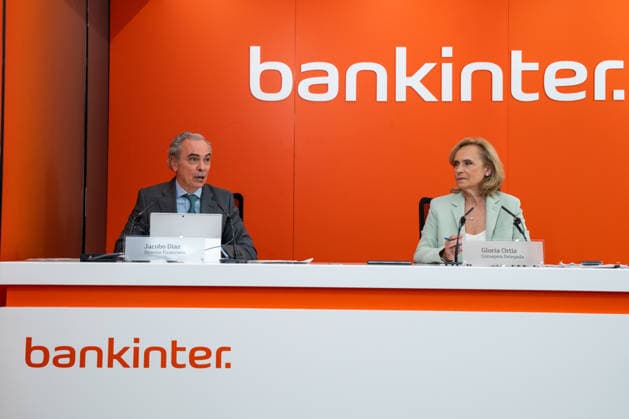 Spanien, bankinter Bilanzpressekonferenz in Madrid