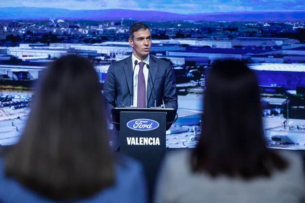 Spanien, Pedro Sanchez besucht Ford in Valencia