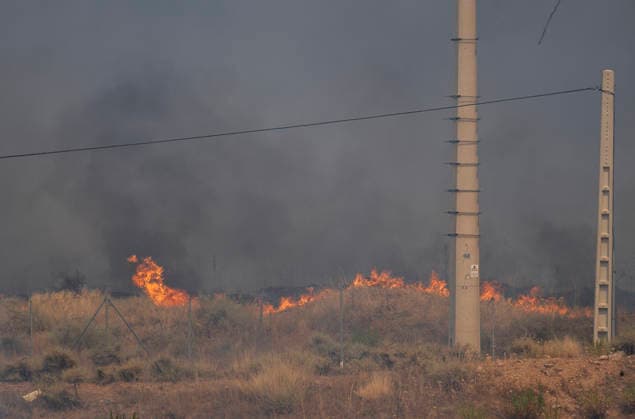 Spanien, Waldbrand bei Madrid