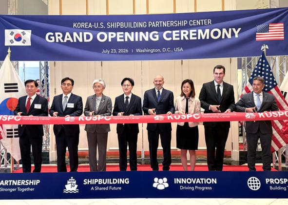 USA, Südkorea und USA eröffnen Schiffbauzentrum in Washington