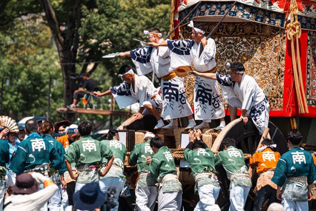 Japan, Traditioneller Festumzug beim Gion Matsuri in Kyoto