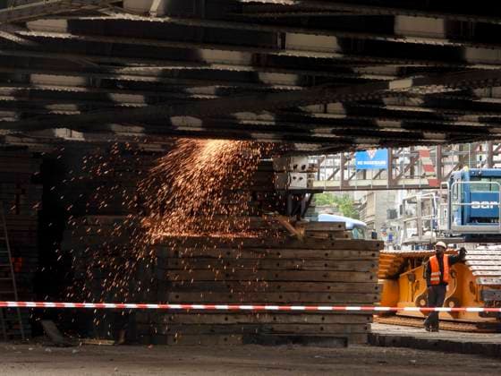 Hamburg, Abriss der Sternbrücke in Hamburg