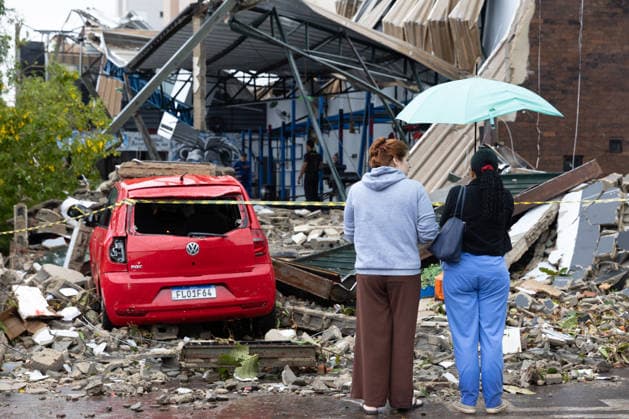 Brasilien, Schäden nach Sturm in Ribeirao Preto