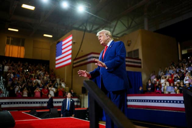 USA, Donald Trump an der Wheeler High School in Marietta