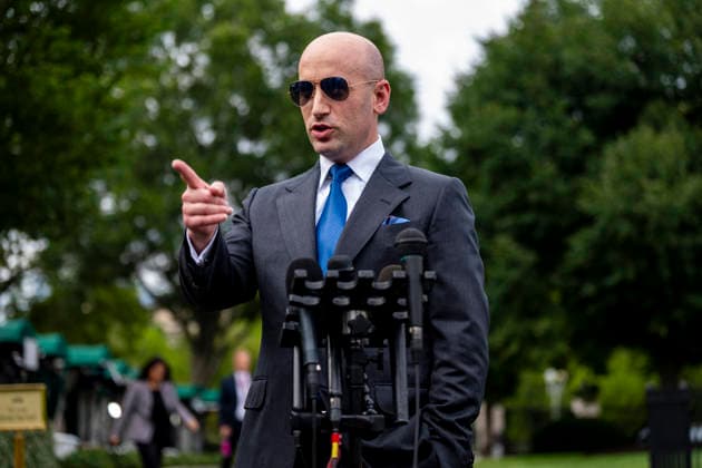 USA, Stephen Miller Pressestatement in Washington