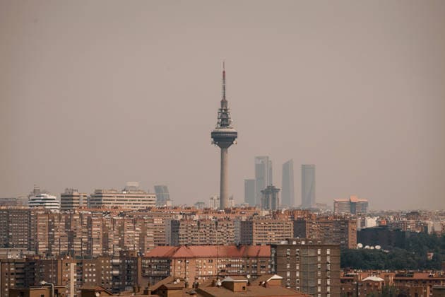 Waldbrände in Spanien, Rauch über Madrid