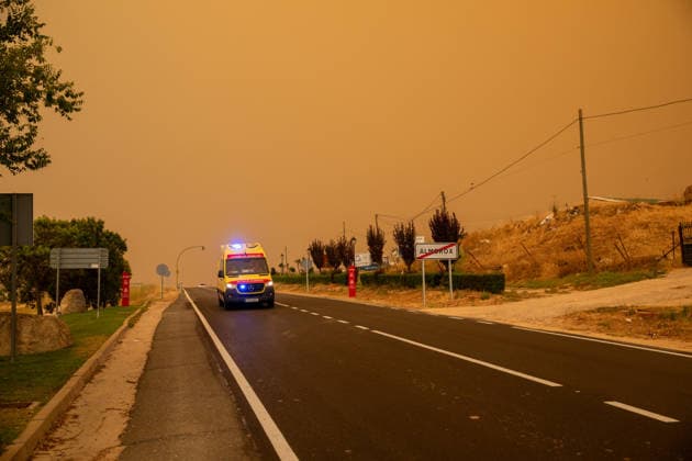 Spanien, Waldbrände in der Provinz Kastilien-La Mancha