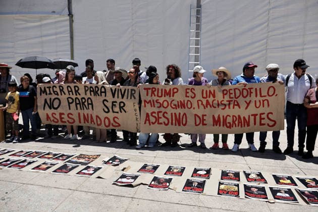 Mexiko, Demonstration für Gerechtigkeit nach ICE-Tötungen in Mexiko-Stadt