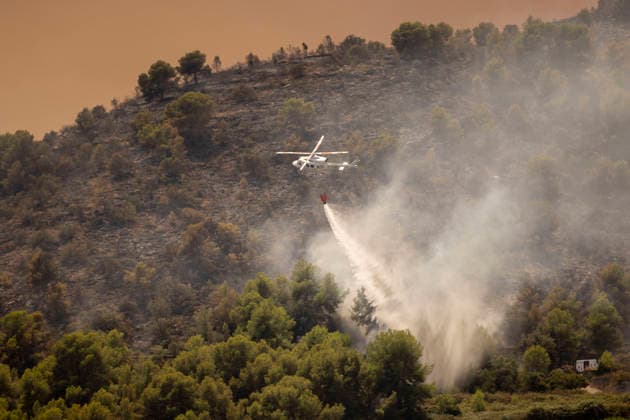 Spanien, Waldbrände in der Provinz Castellon