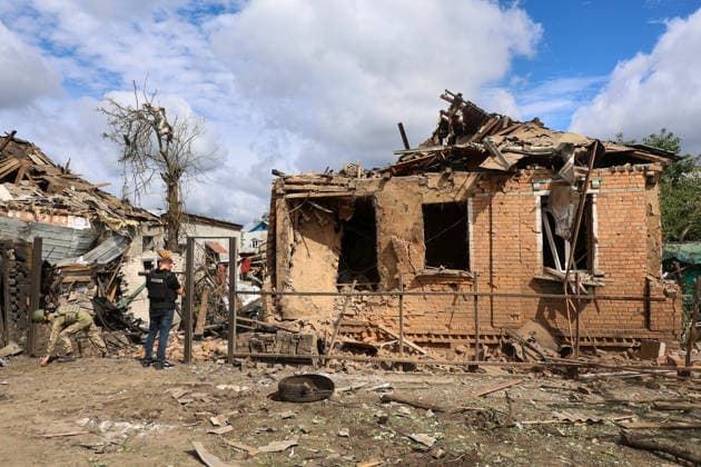 Ukraine-Krieg, Schäden durch russischen Angriff auf Charkiw