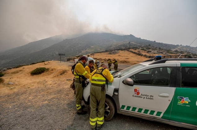 Spanien, Waldbrände in der Provinz Avila