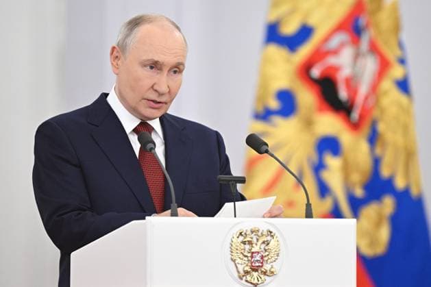 Russland, Wladimir Putin trifft Duma-Abgeordnete in Moskau