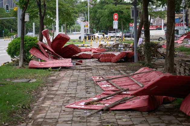China, Schäden durch Taifun Noul in Huizhou