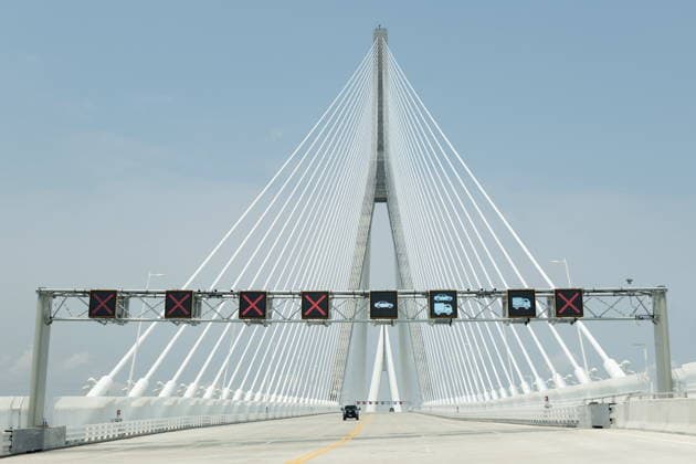 Windsor, Gordie-Howe-Brücke zwischen Kanada und den USA
