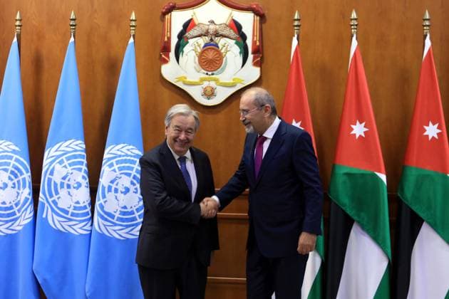 Jordanien, Besuch von Antonio Guterres