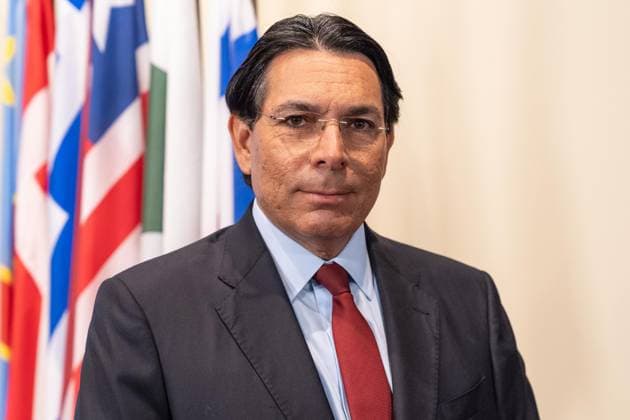 USA, Vereinte Nationen, Danny Danon Pressekonferenz in New York