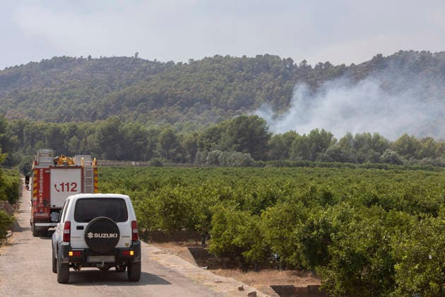 Spanien, Waldbrände in der Provinz Castellon