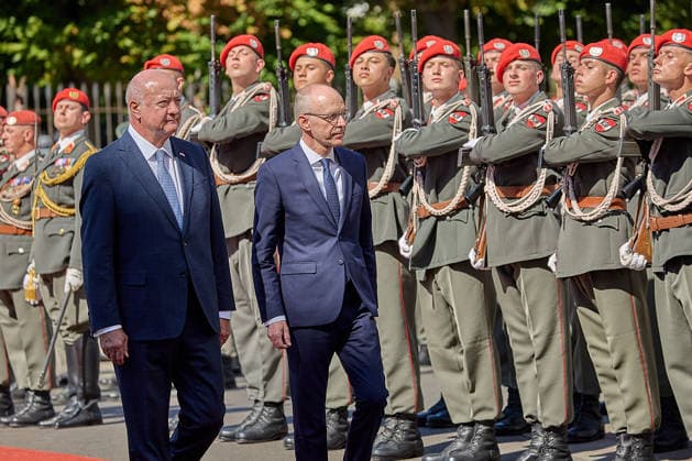 Österreich, Christian Stocker trifft Luc Frieden in Wien